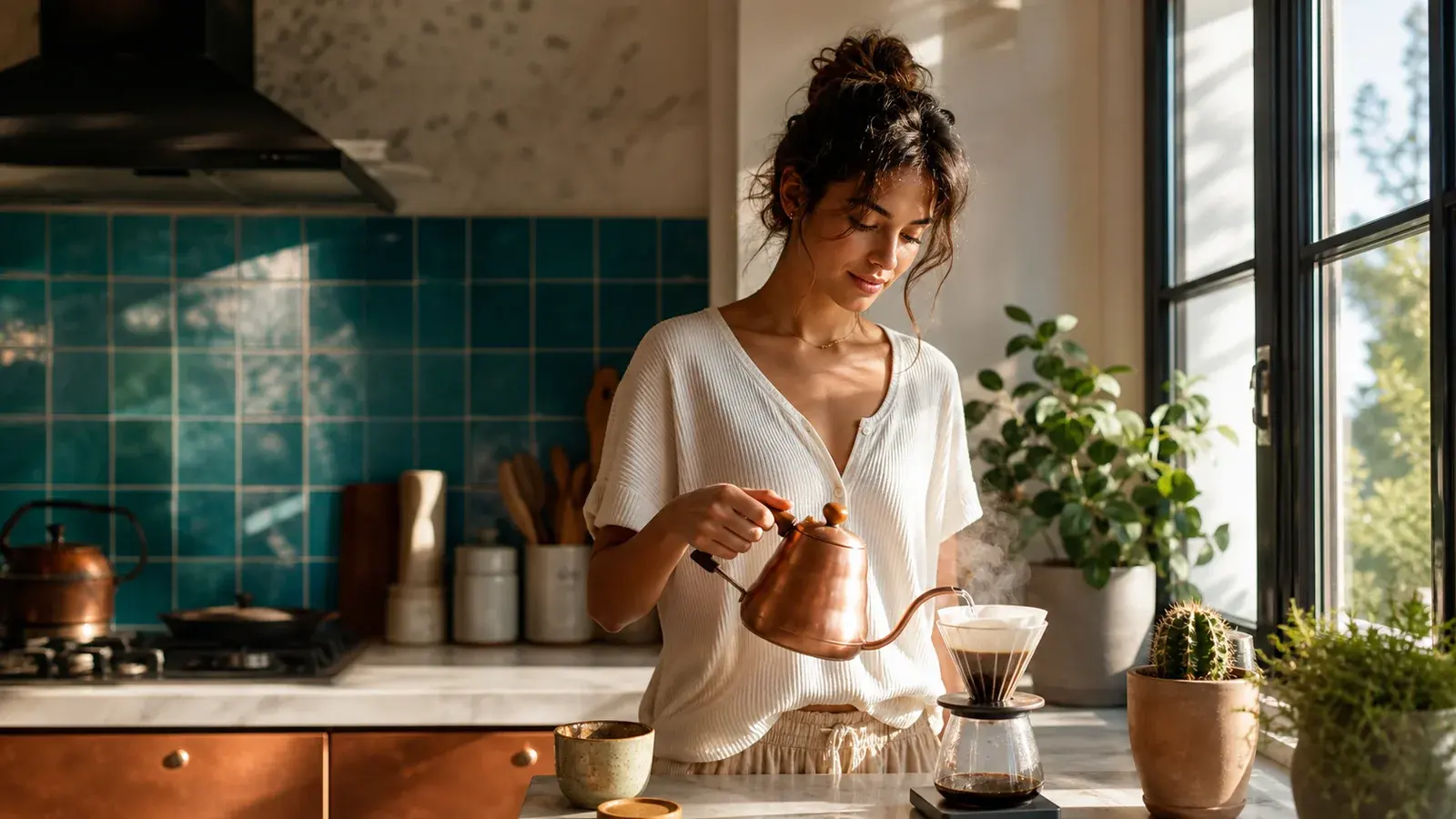 Morning kitchen portrait