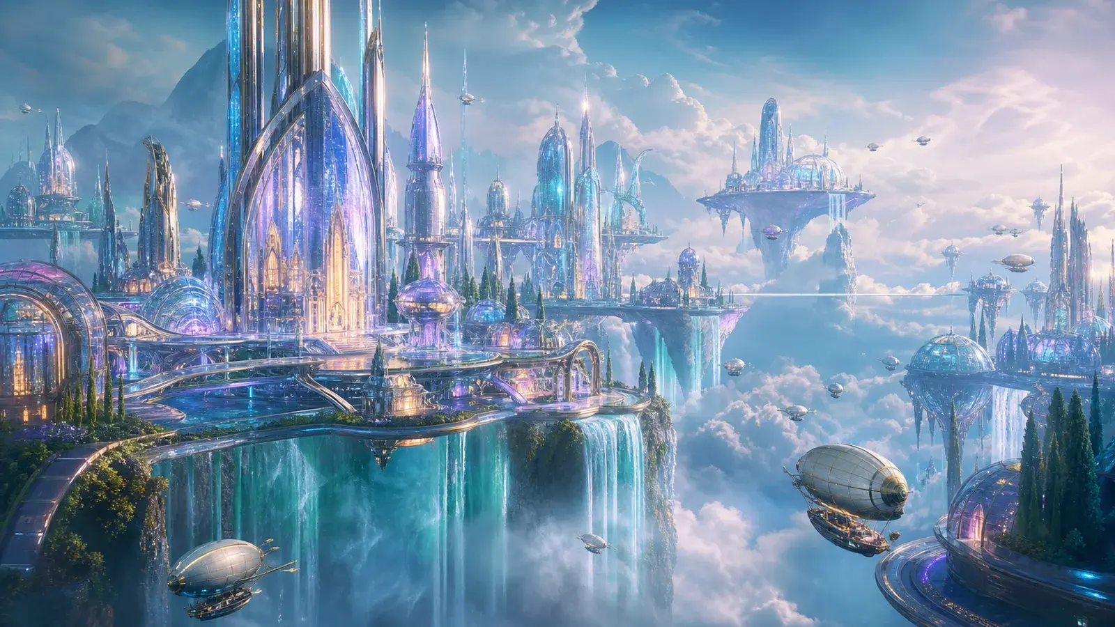 Floating glass city